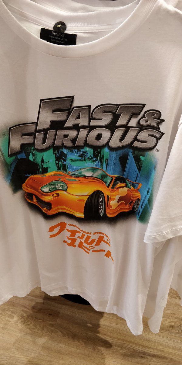 fast and furious t shirt bershka