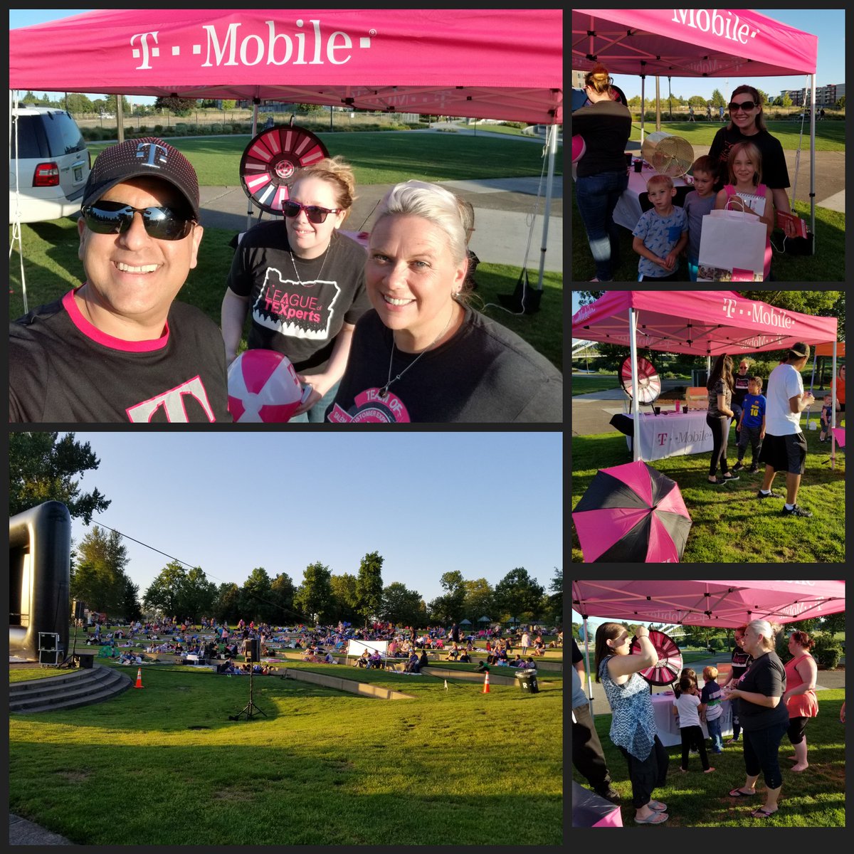 #moviesinthepark is a HUGE hit!! The Salem community loves @TMobile !! It's Awesome that we were able to sponsor this event for our community!! @tomjyang @btb503 @shawnals1 @enriquez_shanda