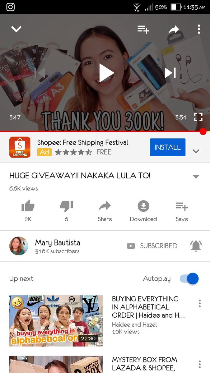 Jeanelyn26's tweet photo. Done watching may pa giveaway si ate @maryxbautista. Sana manalo ako 🙏 https://t.co/4q5XkCeKDc