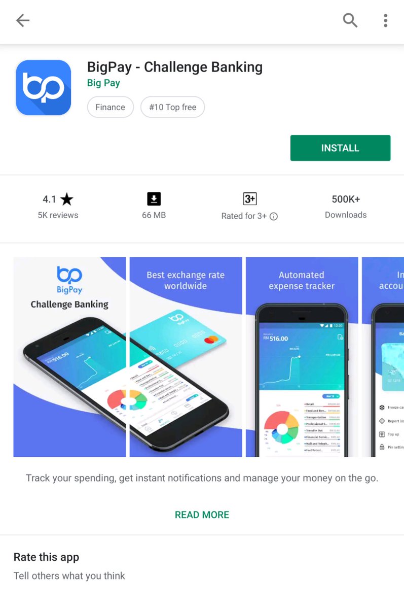 Muat Naik Aplikasi BigPay di App Store dan Google Play
