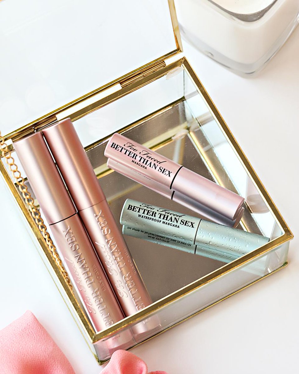 Achieve your #lashgoals with TWO full size @TooFaced Better Than Sex mascar...