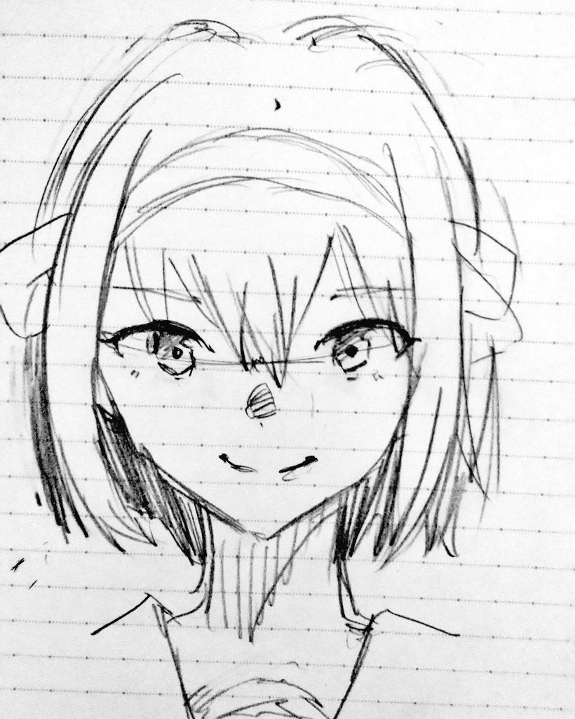 描き直した。やっぱ最初アナログから描いた方が良いな。。 