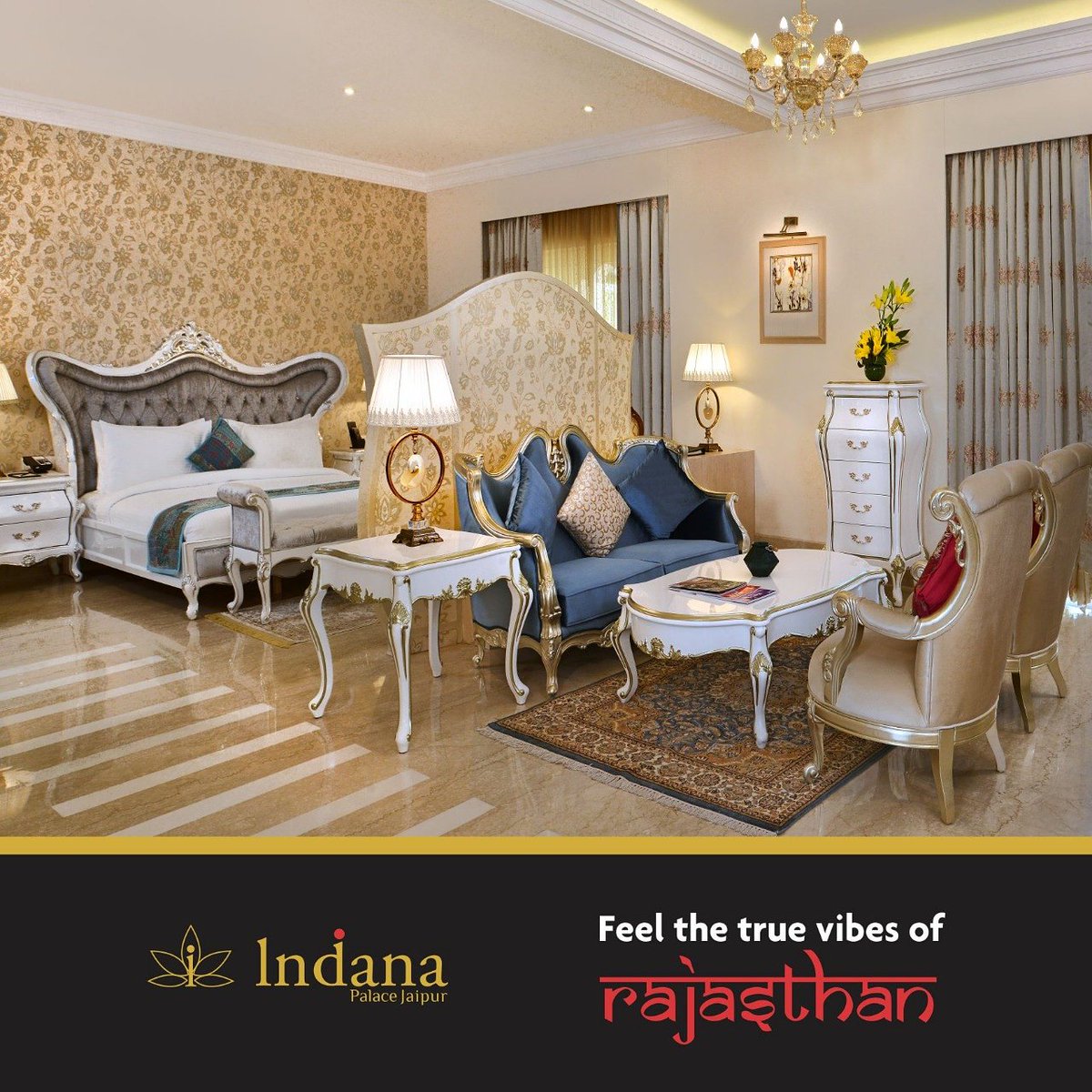 Feel the vibes of Rajasthan when you choose to stay at Indana Palace Jaipur with our most elegant and royal suites. 😇

Call for more Information: 01426 401100 / 01426 401111

#IndanaPalaceJaipur #room #royalroom #royalstay #royalroom #Jaipur