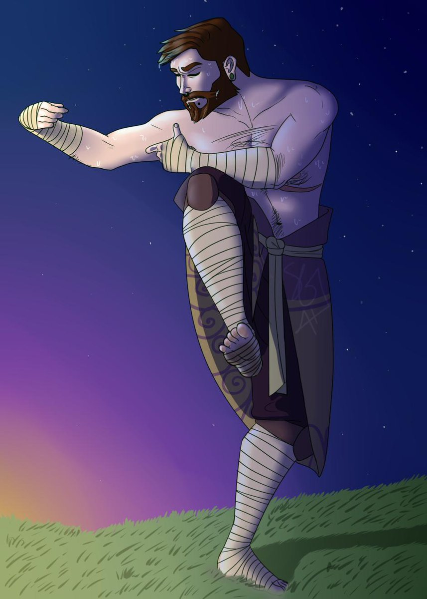 zenosynthetic's tweet photo. I'm pretty proud of this character design. A brand new DnD sona because... idk why I thought a Fire Genasi Fighter was... me.
#dnd #dndcharacter #humanmonk #dndart #DnD #dungeonsanddragons https://t.co/Vh4ZLnxpJu