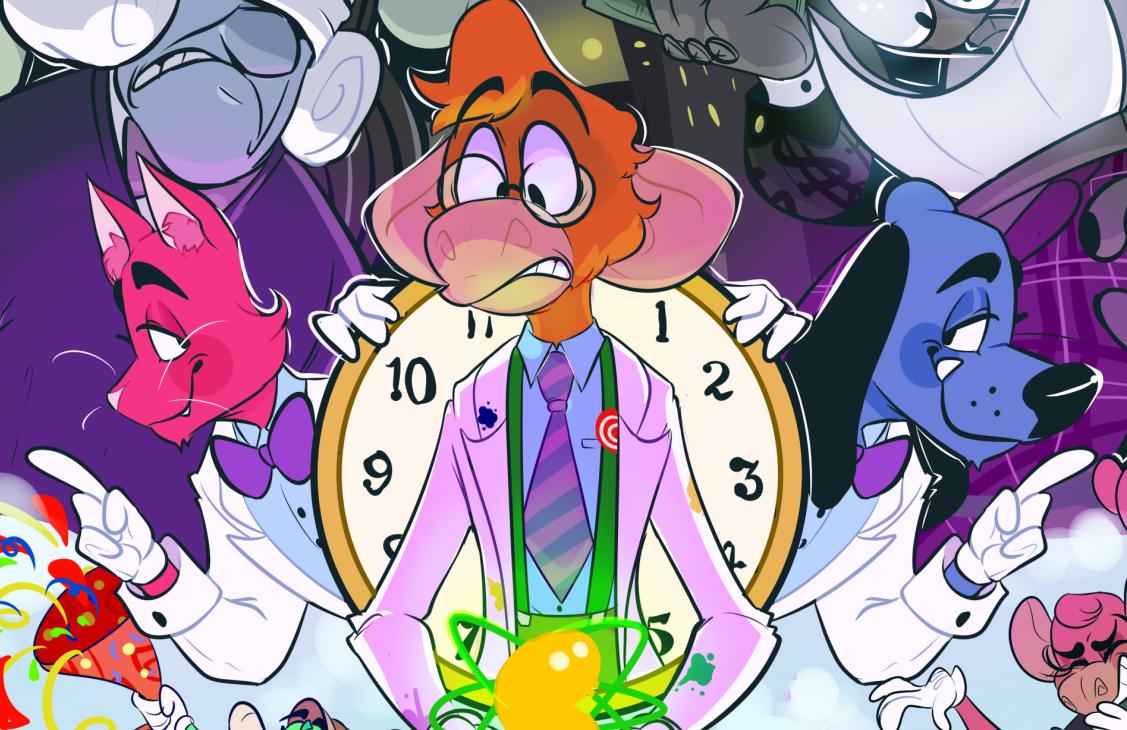 cogboss's tweet photo. #ToonEnough I already sent an email with the details, but I wanted to post my entry here for others to see!! ;w; (+ some detail shots!) 

This was sooo much fun to draw I had a blast!

#toontownrewritten #ttrfanart https://t.co/g8z3mQ7rPy