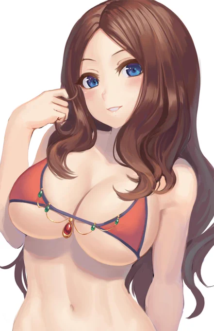 気づいたらまたダ・ヴィンチちゃんの水着描いてた。 