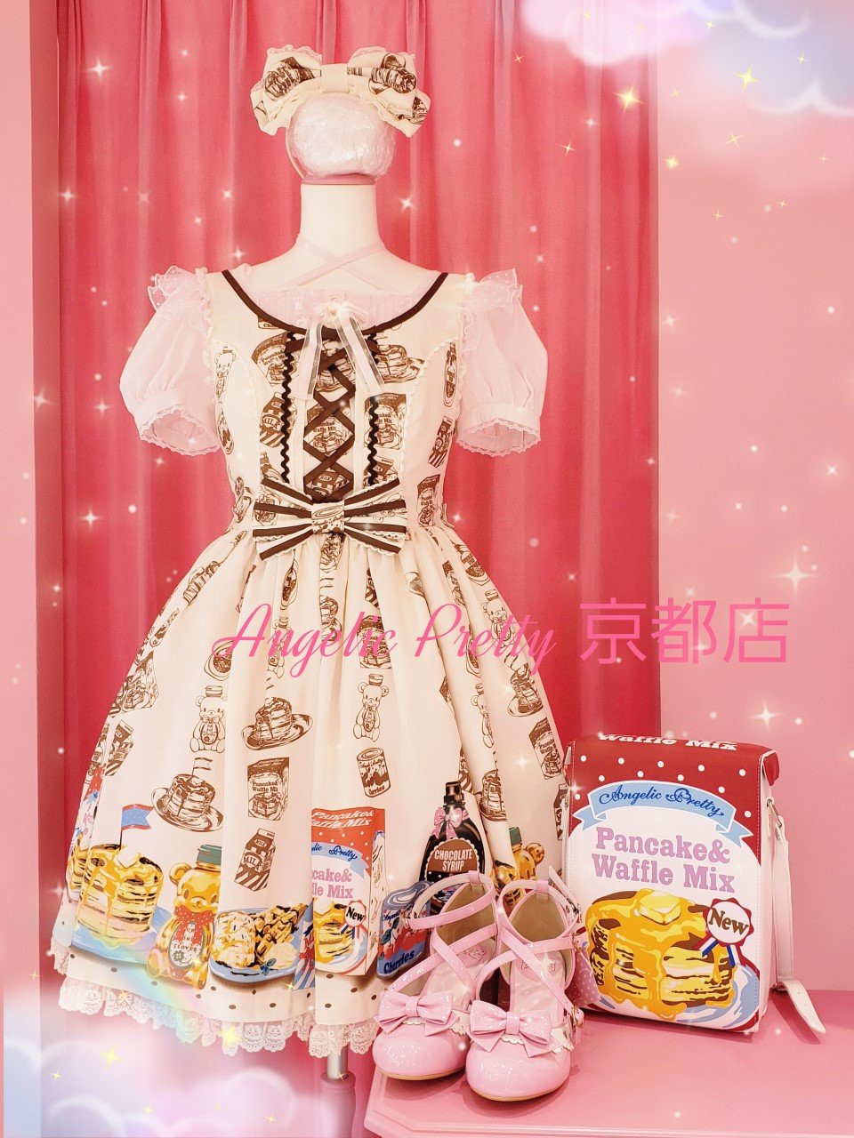 Honey Cake JSK カチューシャ ピンク Angelic Pretty - ひざ丈ワンピース