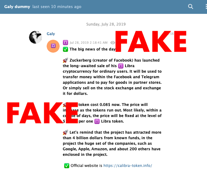 Btcexpertindia's tweet photo. #Scammers started using #FacebookCoin #Libra name to SCAM people. Look what we got today. Stay aways from such scams and always do research before doing anything & recheck thousands times. The website is 1 day old. #BEI24 #BEI #Bitcoin #BitcoinScam #Crypto #LibraScam @pankjtanwar https://t.co/PCX7Z3y8W2