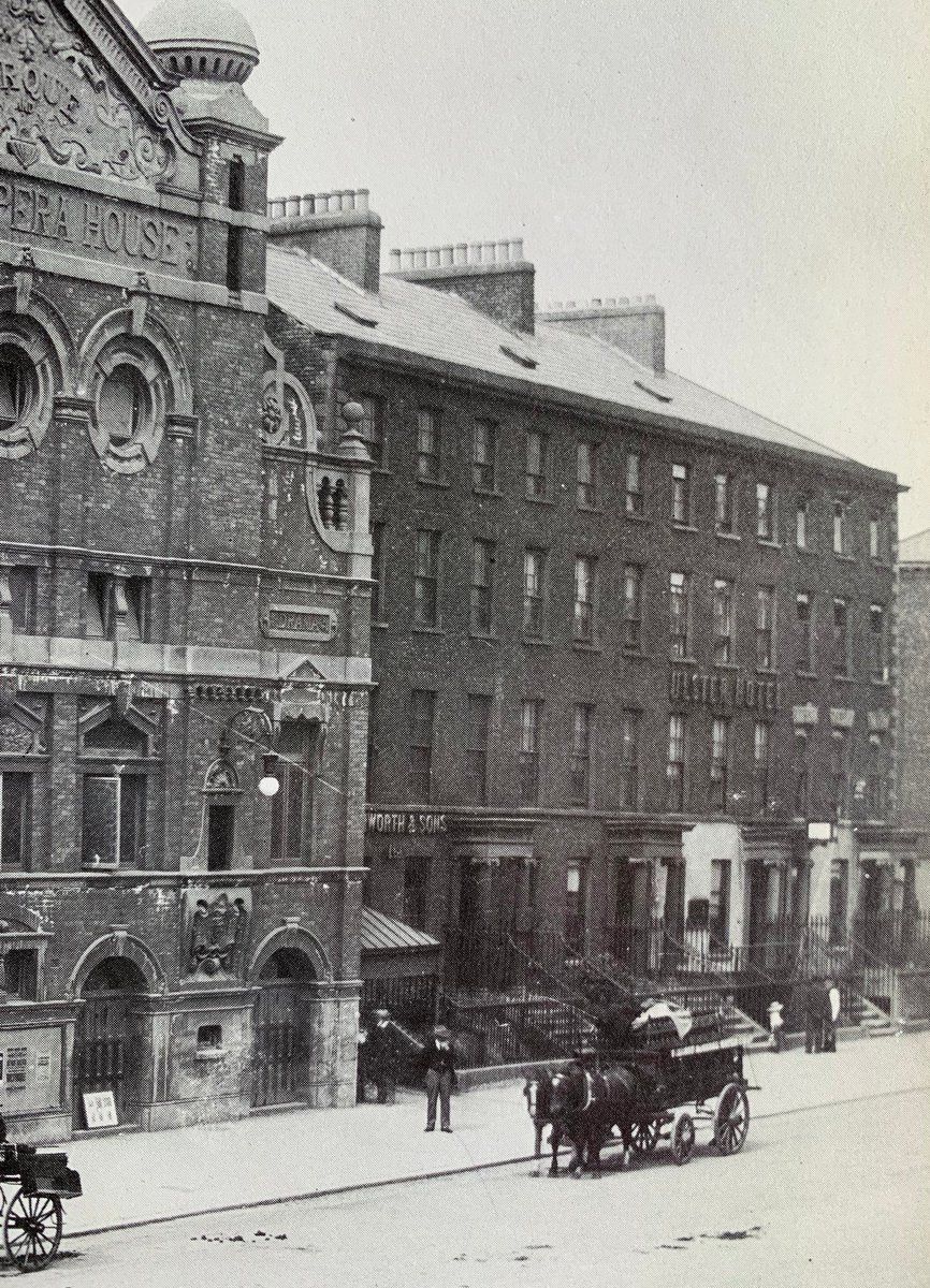 A terrace of four five-storey houses erected about 1835, called Glengall Place, stood where the Fitzwilliam Hotel and the opera house extension now stand.