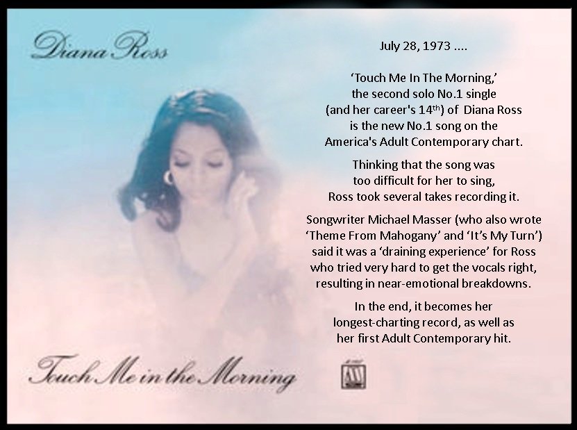 HillbillyWilly on Twitter: "46 years ago today, 'Touch Me In The Morning', Diana Ross' second solo US No.1 and 14th career hit, is the new No.1 single in America's Adult Contemporary chart,