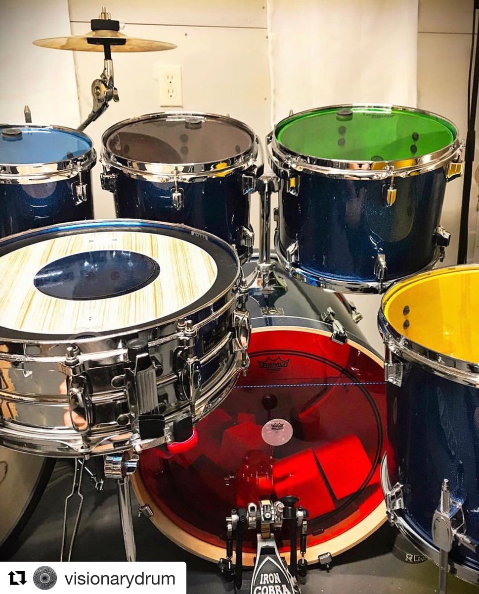 Colortone.
#Repost <a href="/VisionaryDrum/">Visionary Drum</a> 
Colors and donuts and drums, oh my! @thedrumheadspod knows how to turn a kit into a complete stunner. 
<a href="/TAMAofficial/">TAMAofficial</a> <a href="/remopercussion/">Remo Inc.</a>  <a href="/SABIAN_Cymbals/">SABIAN Cymbals</a> @Drumtacs <a href="/drumgees/">DRUMGEES</a> <a href="/CYMPAD_USA/">CYMPAD_USA</a> <a href="/DrumKubes/">DrumKubes</a> #bigfatsnaredrum #bfsd