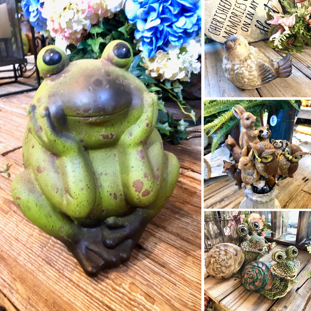There's always something new... Stop by & find a new friend or 2 for your lawn, garden, porch, patio & home!

#animallovers #birdlovers #wheretoshopnc #critters #southportnc #homedcor #homeandgarden #snails #alwayssomethingnew #allinbloom #brunswickcountync
