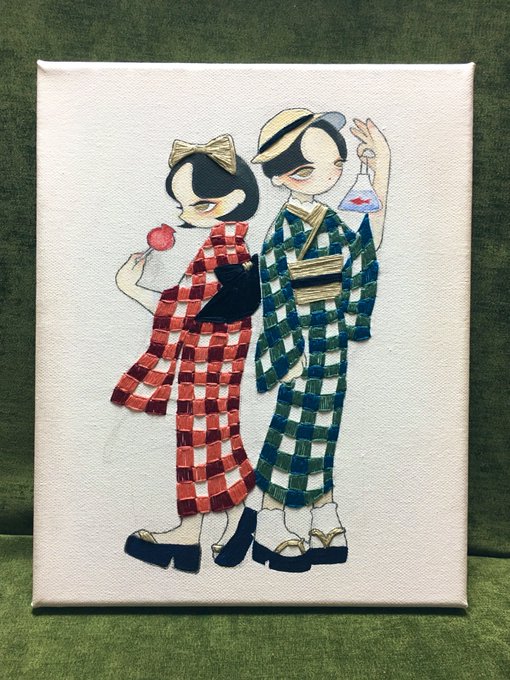 「checkered clothes」 illustration images(Oldest｜RT&Fav:50)