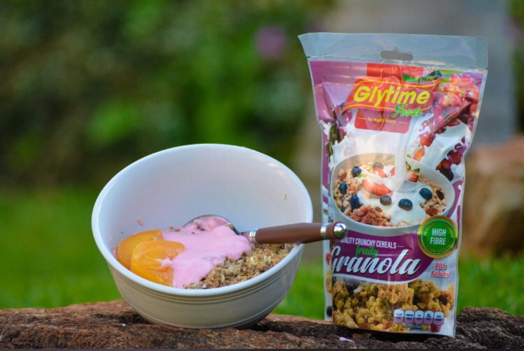 #Glytime Foods #granola #cereal Fruity flavour.
