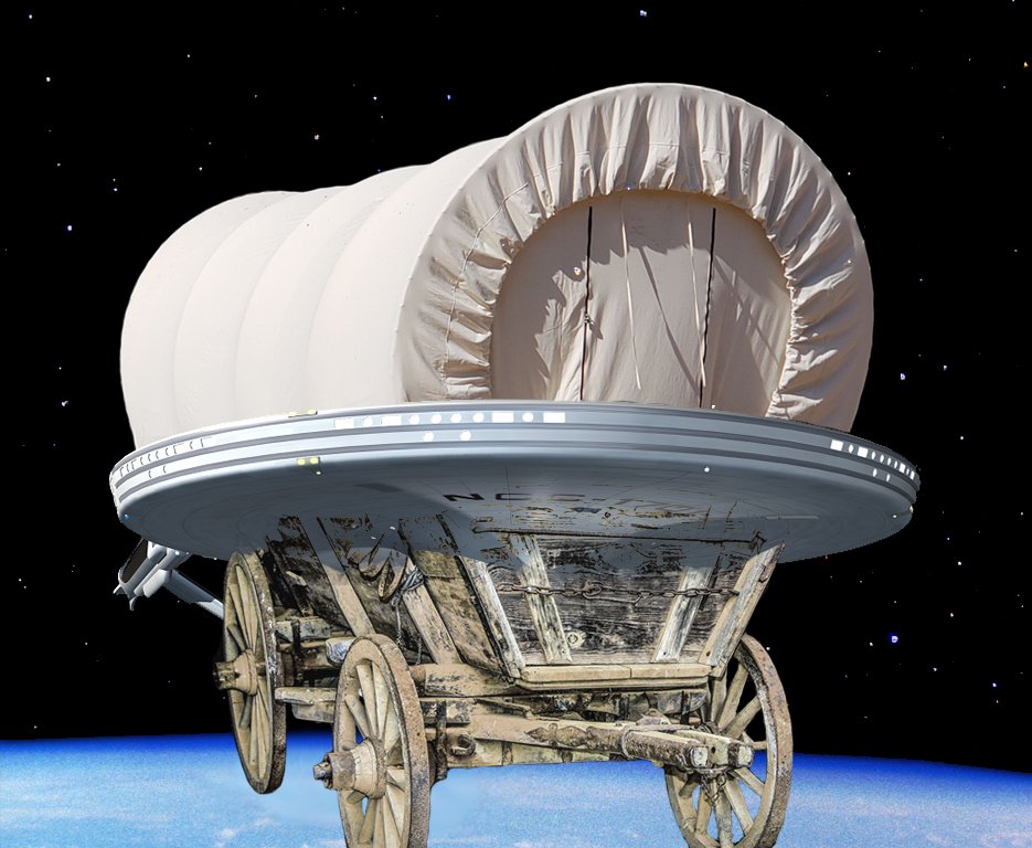 LJBonk's tweet photo. @WilliamShatner Admit it, Bill. This is how you really voyaged. https://t.co/VsUfvVCfcd