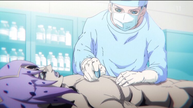 原作だとズボンを履いてるけど、アニメのディアボロは生まれたままの姿なんですね #jojo_anime