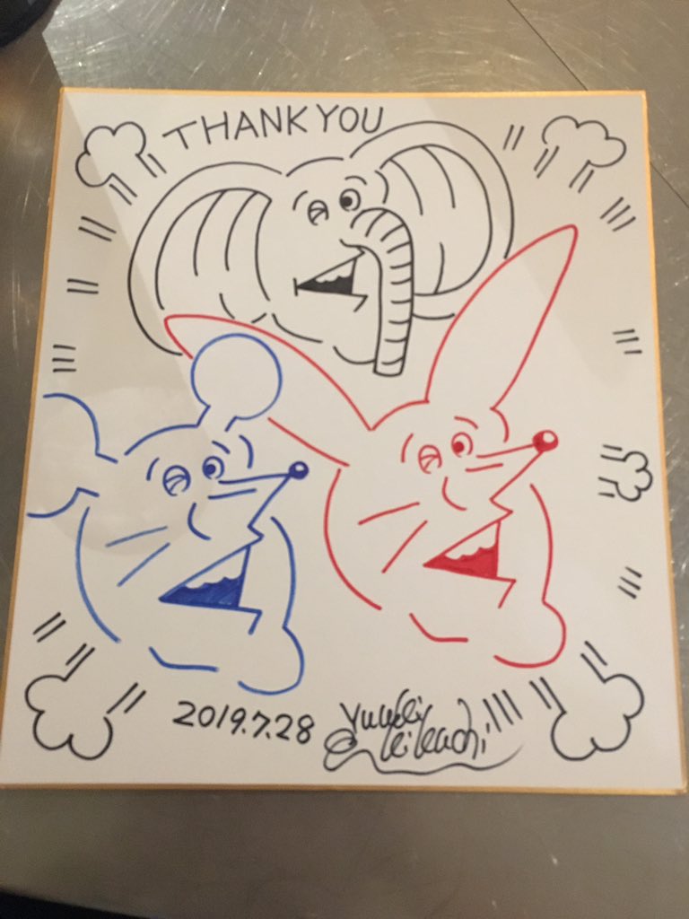 ポストカードでも色紙でも、グッズ購入してくれたら描いてます!
#ギラギララッキーパンチ 