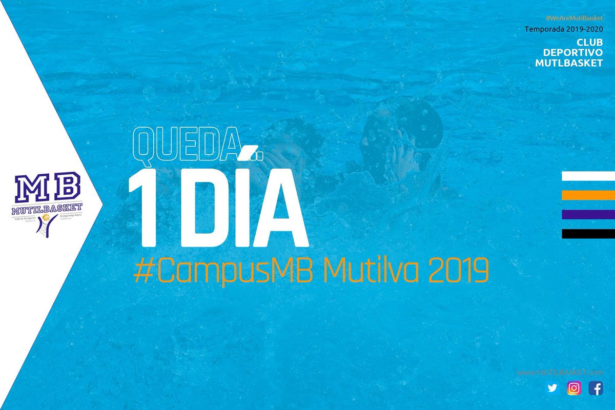 Mutilbasket's tweet photo. 🌞 #CampusMB | CAMPUS MUTILVA 2019

Queda... ¡¡1 día!!

Un STAFF-TÉCNICO único:
 👨‍🎓 Director: Miguel Garrote
 🎓 Entrenadores: Sergio López, Ana Irati Garrote, Ion Ander Molina, Miriam Recarte y Nicolás Sánchez.

Mañana, a las 9:00h... ¡¡EM-PE-ZA-MOS!!
😃💪🙃🏀 https://t.co/YcIBGoMVL8