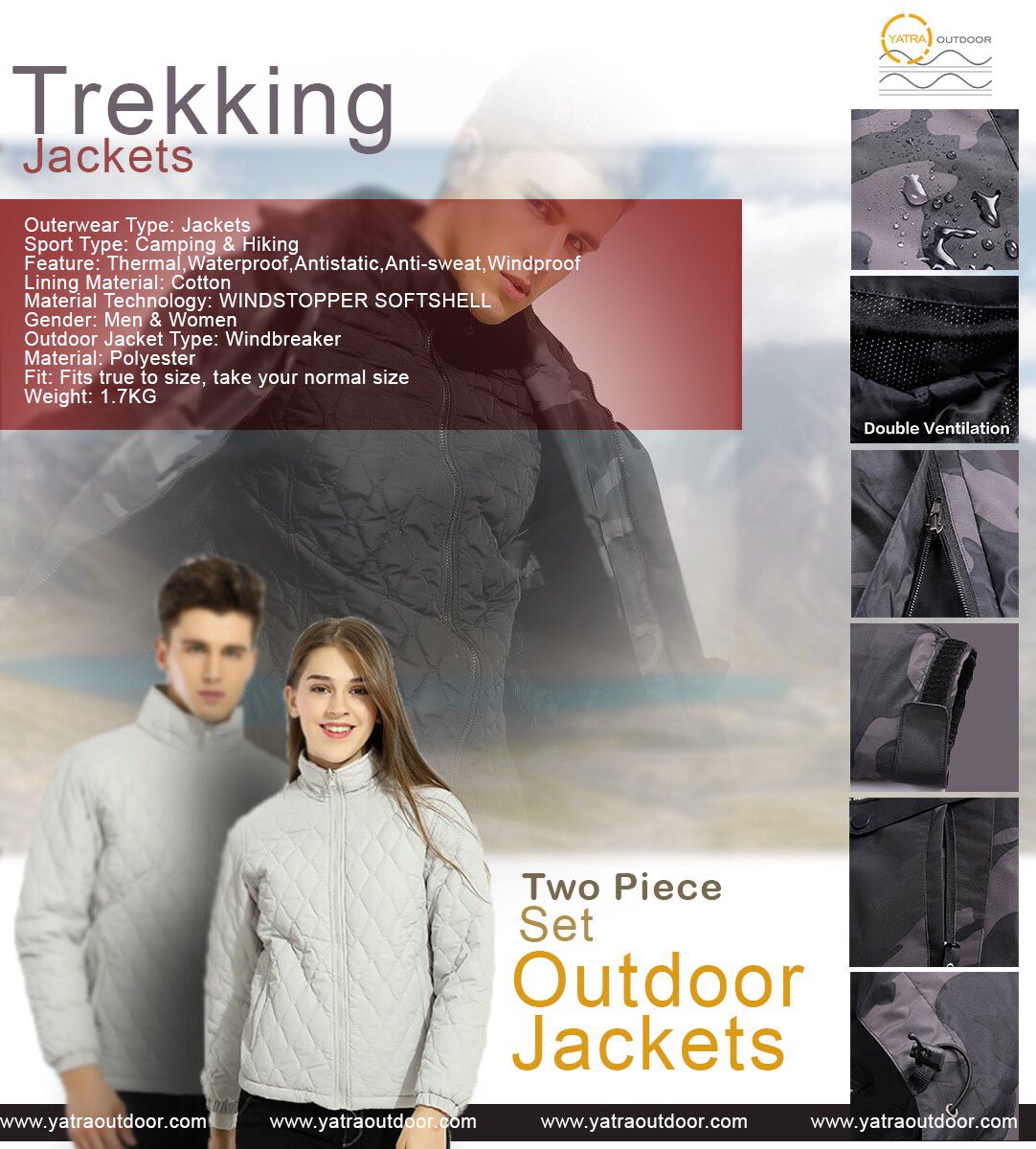 YatraOutdoor's tweet photo. Sometimes, challenges can be a fun twist to your usual, boring 😴adventure ⛰. Be prepared to face the harsh, cold wind by using windproof🧗🏻‍♀️ outdoor 🧥jackets. Here are some of the best ones that you can find on yatraoutdoor
#travelproducts #travellover #climbing #onlineshopping https://t.co/9hzcL71Vtq