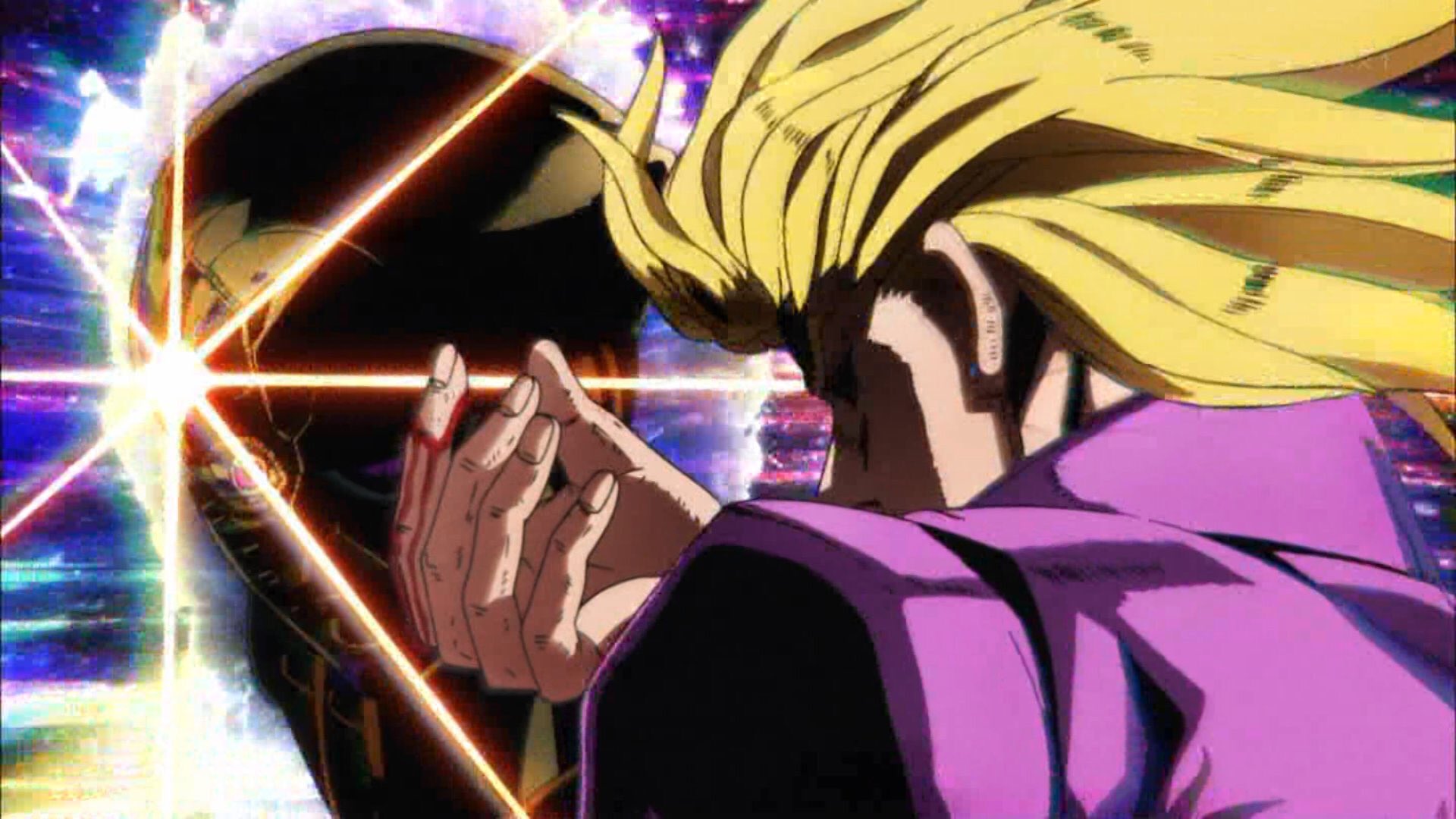 טוויטר 蓮 בטוויטר まさかdioポーズとは 最終回仕様op最高でした Jojo Anime T Co Wg8jy5ehe7