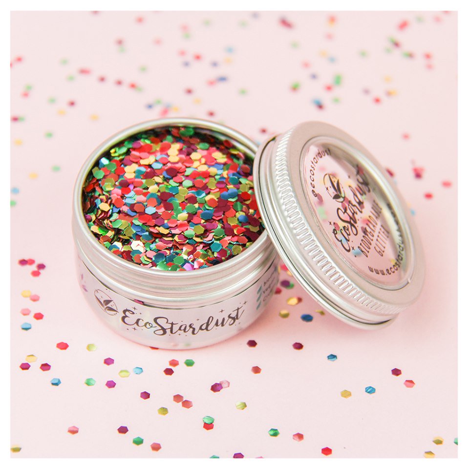 CWM_YDCW's tweet photo. Cut down on plastics and up the style stakes at the same time with the new #plantbased @EcoStardust Pure range. The #plasticfreeglitter comes in a host of shades and #environmentallyfriendlypackaging, from £1.50 it's perfect for hen-celebrations! https://t.co/N81JTjCxtg https://t.co/SyscfntouV