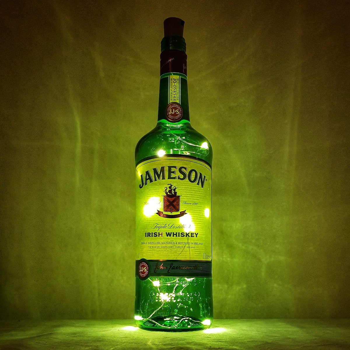 What do you do with your empty bottles?  Some bottles are just too interesting for the recycling bin. Why not buy some bottle lights and put them on display. #whiskyshared #whisky #whiskey #whiskybottle #jameson #monkeyshoulder #bottlelight