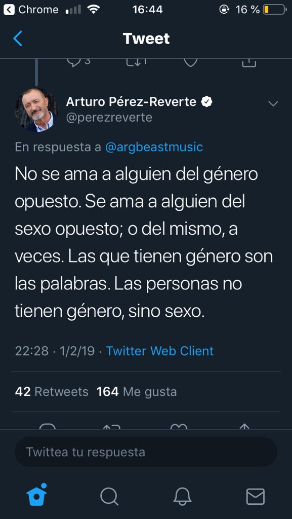 perezreverte's tweet image. Insisto.