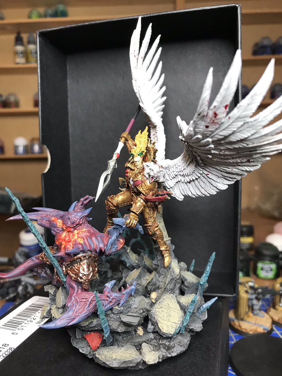 WartechGames's tweet photo. Calling this guy done #warmongers #bloodangels #sanguinius https://t.co/wIne7KVesM