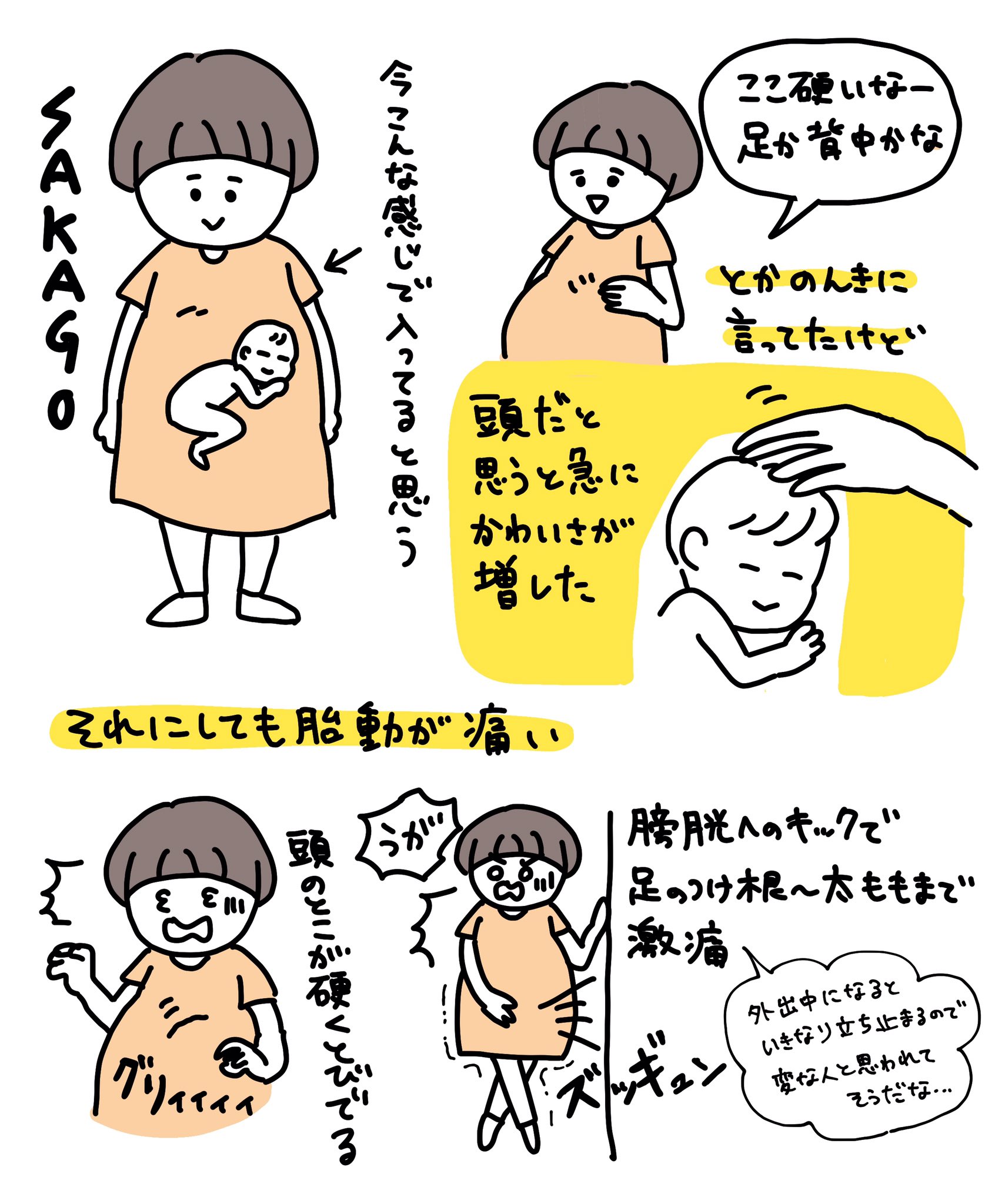 ゴボ天 グラフィックデザイナー イラストレーター めっちゃ頭 ってわかるよ 胎動は逆子の方が痛い気がする 特に下側へのキックがピンポイントすぎて太ももの神経まで痛みが走る感じ T Co Juahj0znas Twitter