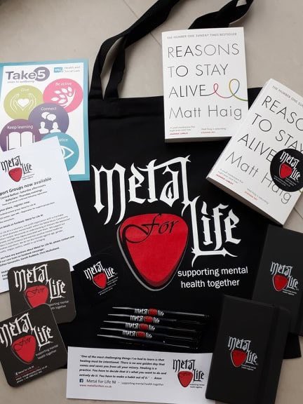 @MetalforLifeNI rec’d a little funding & look what they’re doing @matthaig1  
“... allows us to enhance our peer support groups with beneficial support materials, including the immensely inspirational Matt Haig book, “Reasons to Stay Alive”. To support our attendees’ well-being”