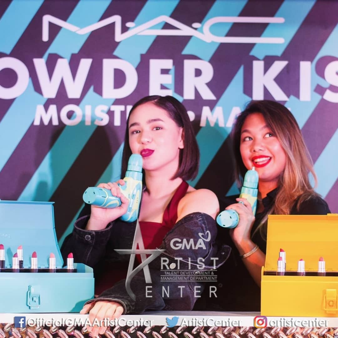 Sparkle_GMA's tweet image. #MikeeQuintos during today&apos;s #MACCosmeticsPH Instagram takeover for #NationalLipstickDay! #MACWorkshop #LipWithAttitude