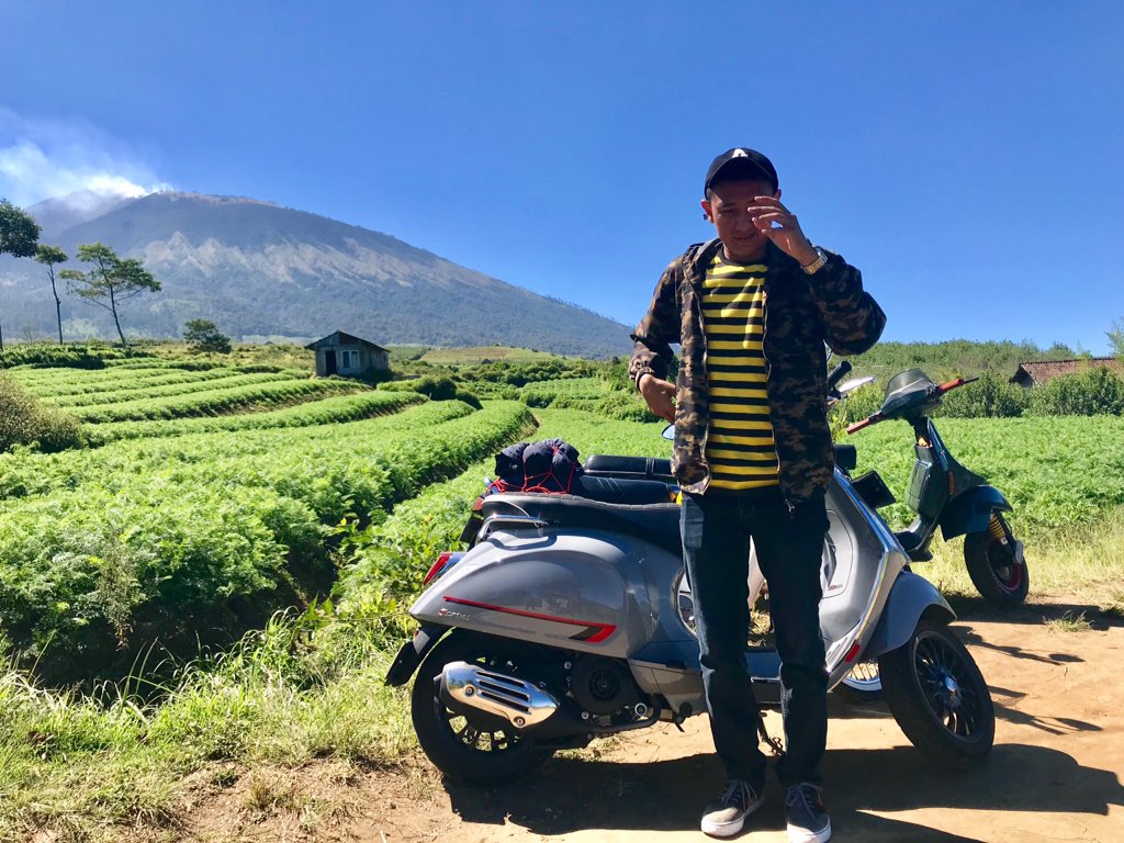 Naik vespa k gunung 😂 #vespa