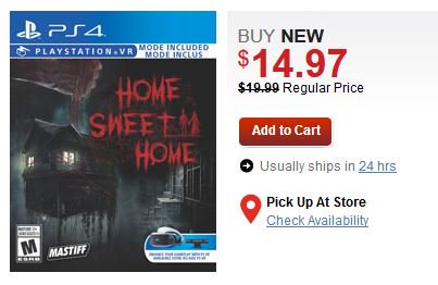 home sweet home ps4 gamestop