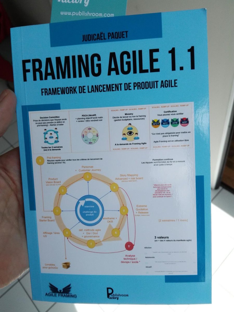 myagilepartner's tweet image. Guy Lerat a reçu son livre Framing Agile :) Ça y est c’est réapprovisionné chez Amazon... Foncez :) #agile #framing #framingagile #frameworkagile #livreagile #agileframing #coachagile #scrummaster #manager #transfo #productowner