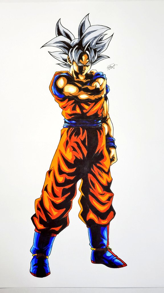 ドラゴンボール Lr悟空のアレンジ模写が完成しました オーラとか描こうかなと思ったんですが こバya4のイラスト ドラゴンボール Lr悟空のアレンジ模写が完成しました オーラとか描こうかなと思ったんですが こバya4のイラスト