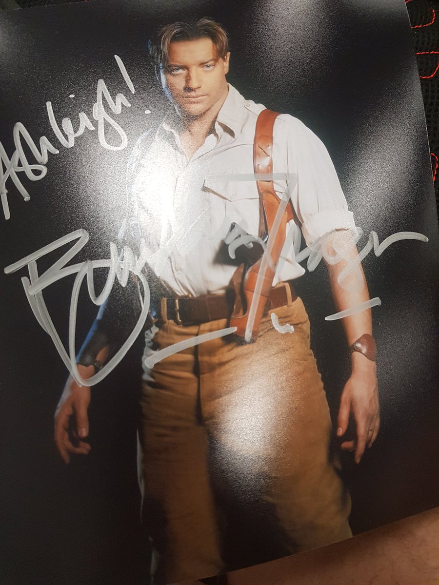 Brendan fraser is a great guy and nice about my feeling about at him (did kinda have it become more of a chat when mentioning where he was in Bedazzled) #lfcc #BrendanFraser #themummy #rickoconnell