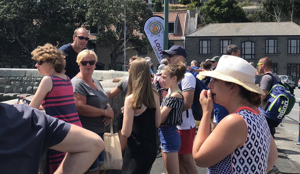 All donations from today’s <a href="/GSYSwimmingClub/">GSY Swimming Club</a> swim go to Guernsey RNLI and the Guernsey Alzheimer’s Association. #CastleSwim
