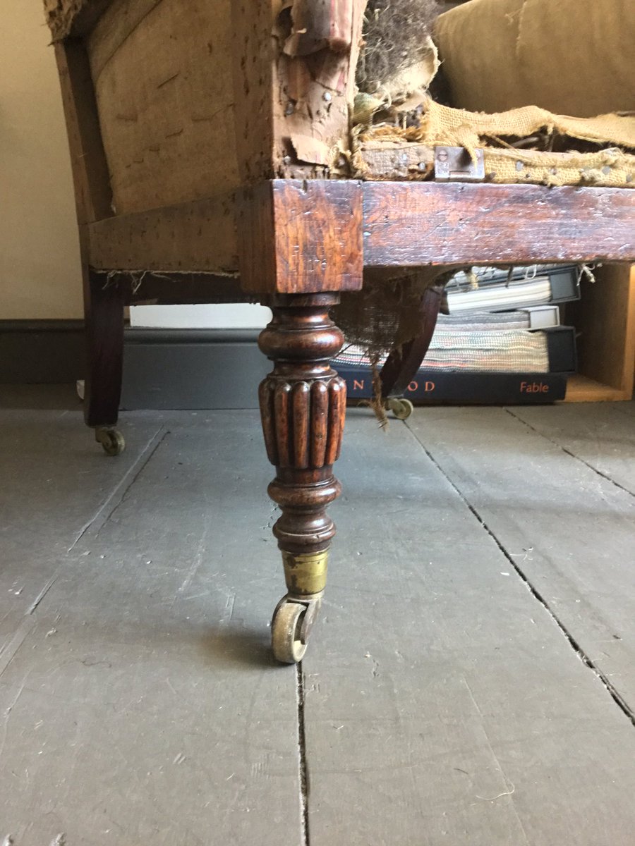 Beautiful Regancy recliner chair in for restoration and upholstery #tunbridgewells #kent #skils #craft #upholsterers