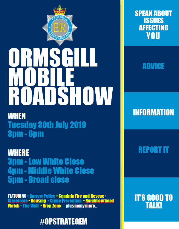 furnesspolice's tweet photo. FREE DOG MICROCHIPPING
Tuesdays 'Ormsgill Roadshow' multi-agency event will see @BarrowCouncil in attendance offering FREE dog microchipping. Attached is some information about dog chipping, it is painless and will quickly ID where a dog belongs. #ormsgill #communitypolicing https://t.co/fAK3vNV1fQ