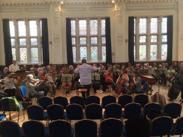 Rehearsal time for ‘ Israel In Egypt ‘ last week.
#handel #lewes