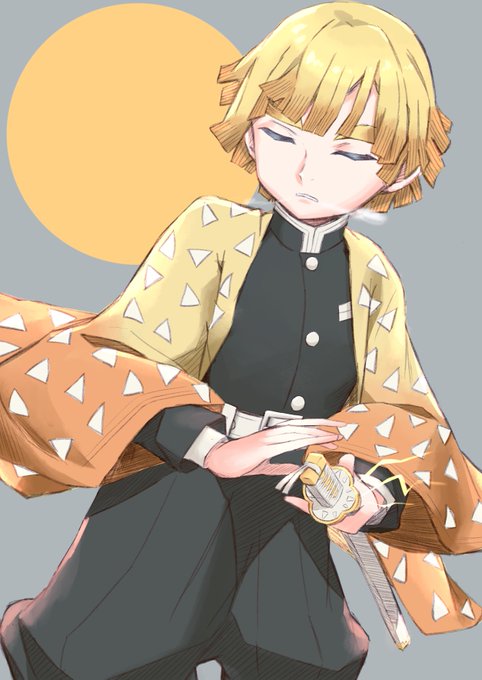 いんすたん兎さんがTwitterに投稿した我妻善逸(鬼滅の刃)のイラスト。