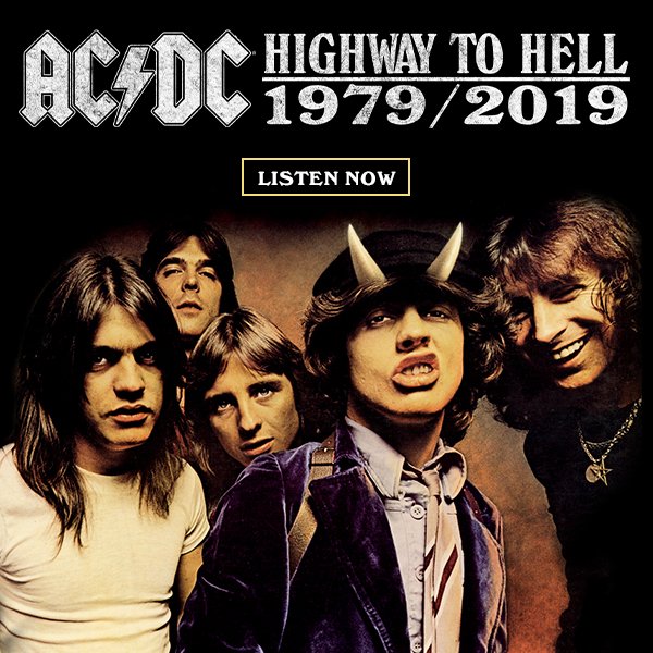 AC/DC Twitter: "Happy 40th Anniversary, Highway To Hell! Listen to this album and more of your AC/DC now on @Spotify / Twitter