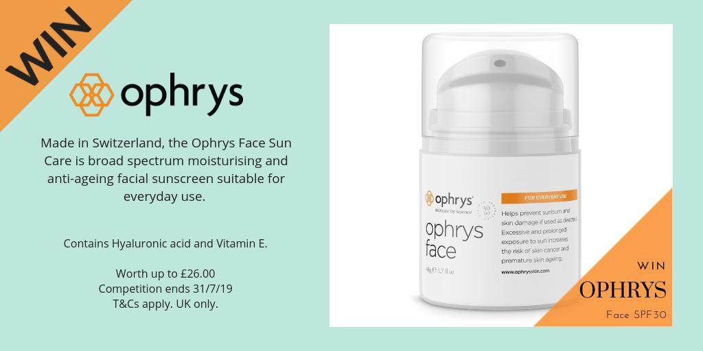 4Tmedical's tweet image. ★JULY COMPETITION★ Follow us and RT this post for a chance to #win an #Ophrys Face SPF30 suncare. Daily protection for your skin against sun-induced damage and ageing.
Ends 31/7/19. UK only. #giveaway #competition