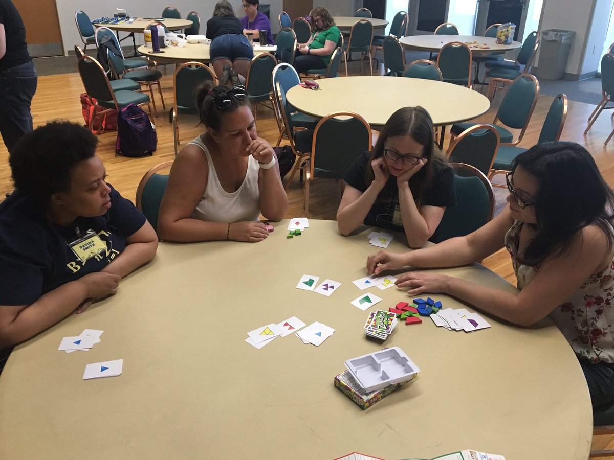 jlwilliams314's tweet photo. Teachers are enjoying their last day at #SEMathSummit sharing what theyโve learned, playing games, and some are getting setup on Twitter! https://t.co/PqQn8WwMIf