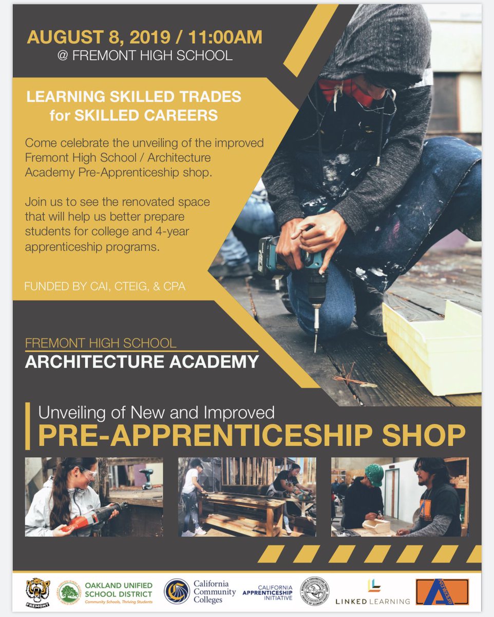 FremontTigers's tweet image. Check out the upgrades of our Pre-Apprenticeship shop on August 8. #architectureacademy #iamfremont