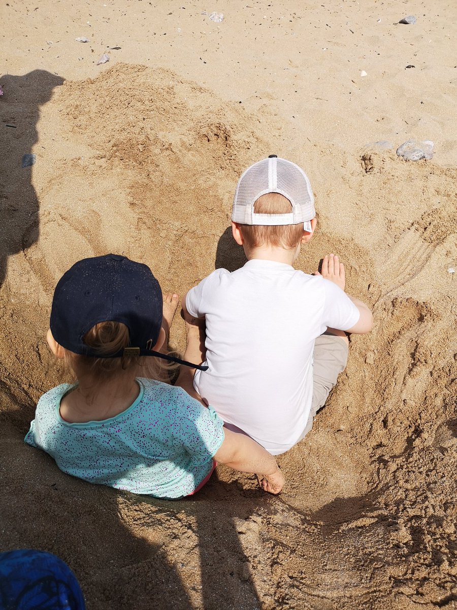 Got toddlers? At beach? 
Dig a hole. #funforever #entertained