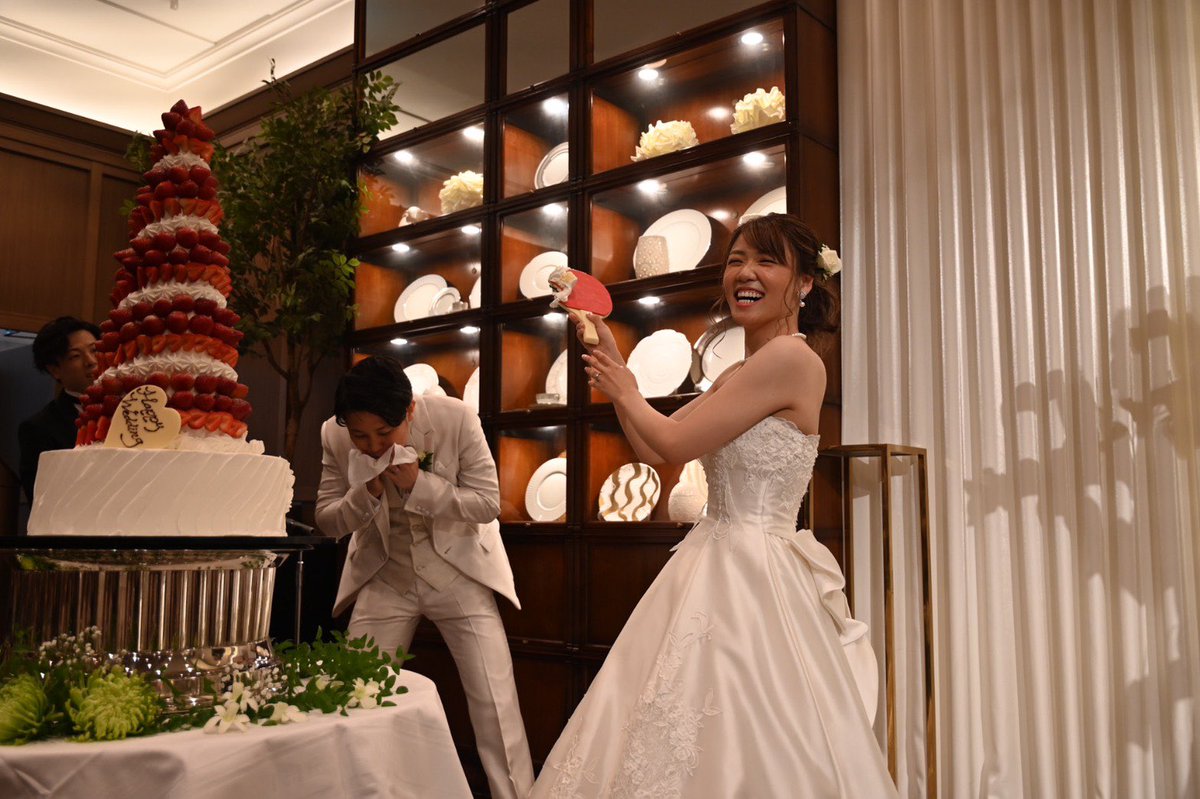 石垣優香 7月27日無事結婚式を挙げることができました 今まで沢山の方に支えられて人生を歩んでこれたのだと改めて実感しました 感謝しかありません 来ていただいた皆さんのおかげで最高の一日になりました 未熟な二人ですがこれからもよろしくお願い