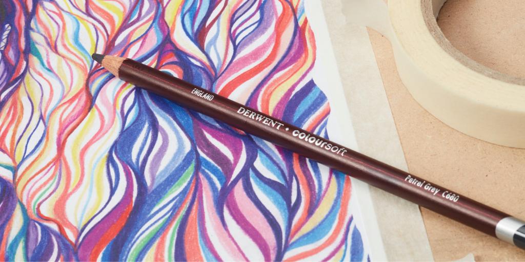 pencilmuseum's tweet photo. If you like doing bold still-life drawings or contemporary landscapes then Derwent Coloursoft is the range for you 💥 Come and try them yourself at the museum! https://t.co/7k5bqjWPCr