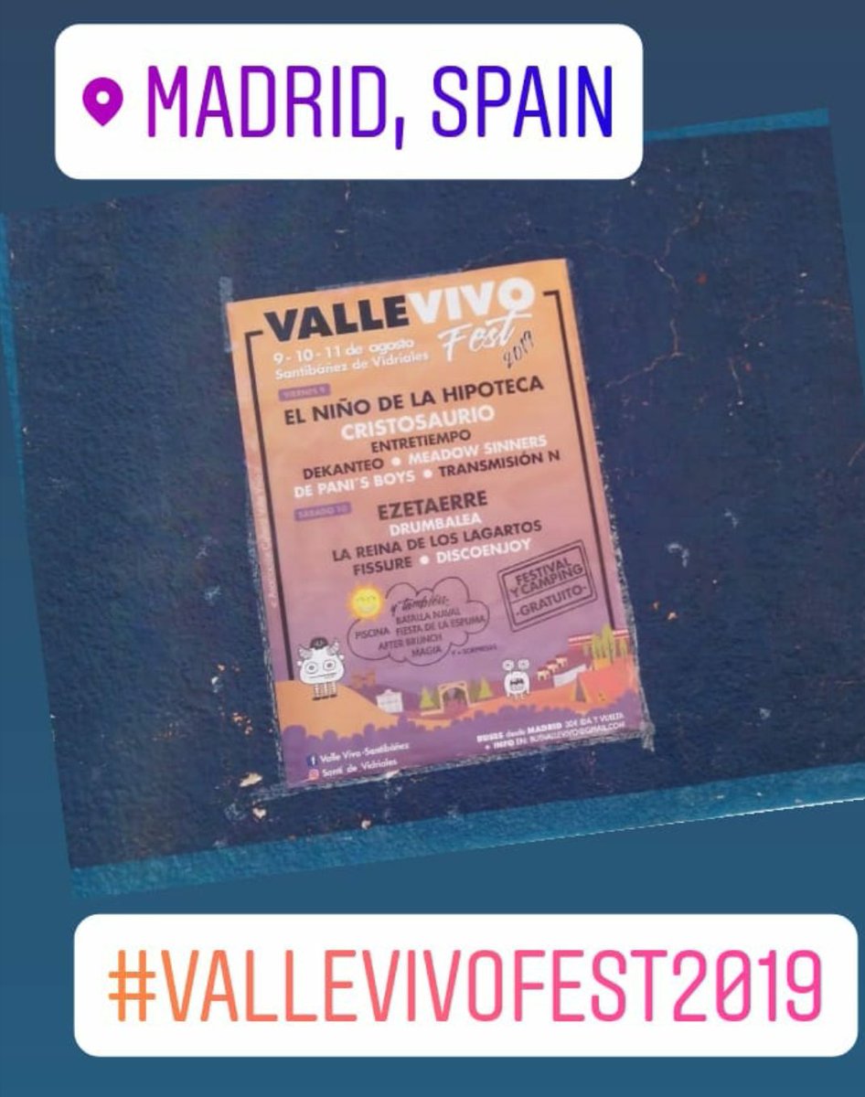 ValleVivoFest's tweet photo. Carteles, carteles! Vuestras fotos mencionando nuestras redes entran en el sorteo de una botella! https://t.co/KU2YwrzFXH