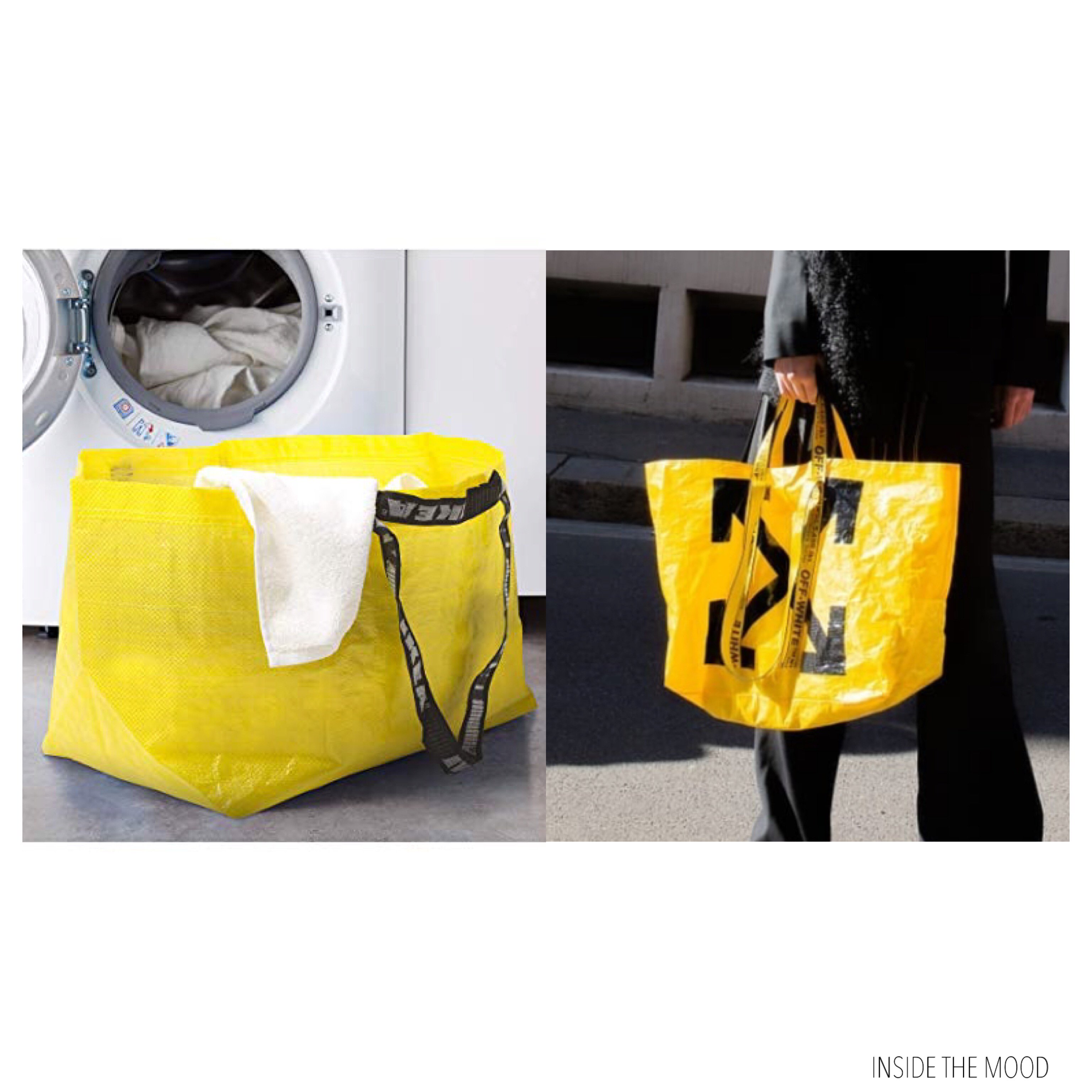 Inside the mood on X: FROM DAY OBJECT: Ikea Slukis large yellow bag